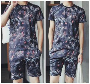 Set quần short nam họa tiết cao cấp