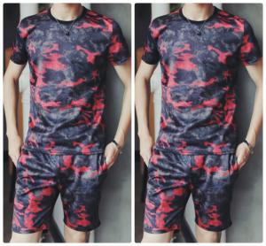 Set quần short nam họa tiết cao cấp