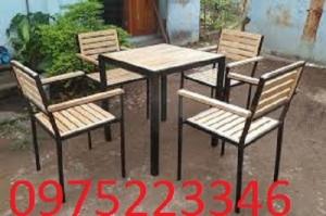 Ghế gỗ cafe nhựa giả mây dành ghế gỗ cafe giá rẻ nhất