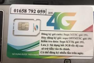 Sim 4G Viettel 90GB/ tháng