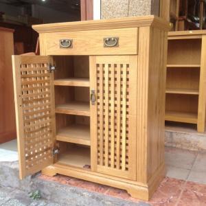 Tủ giày gỗ sồi CARO, 3 cánh, 2 cánh