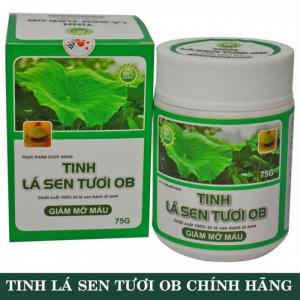 Tinh lá sen tươi ob - Giúp giảm cân, hạ mỡ máu