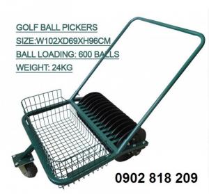 Xe nhặt banh bán tự động
