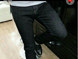 Quần JEANS Đen Co Giản