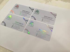 In card visit nhựa trong suốt