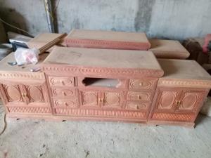 Kệ tivi nồi giữa gỗ hương đỏ, hương lào