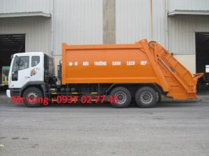 XE CUỐN ÉP RÁC 20 KHỐI DAEWOO , DAEWOO 3 CHÂN CHỞ RÁC THẢI , XE CHỞ ÉP RÁC DAEWOO