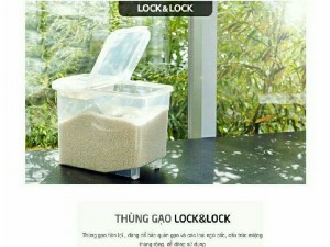 Hộp bảo quản gạo bằng nhựa Lock&Lock12kg