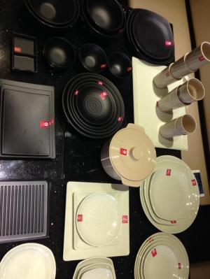 Cung cấp sỉ và lẻ chén dĩa Melamine ĐEN NHÁM 100% MELAMINE