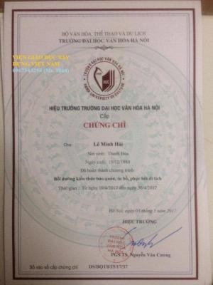Khai giảng khóa học bảo quản, tu bổ, phục hồi di tích tại Hà Nội