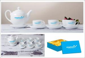 In bộ ấm trà Đà Nẵng, in ly cốc sứ Đà Nẵng - Xưởng gốm sứ Đà Nẵng