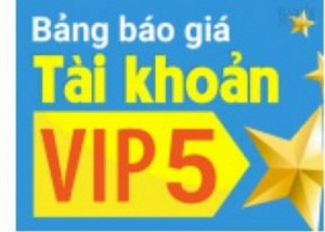 Tài khoản Vip 5. Không giới hạn số lượt up tin cho khách hàng