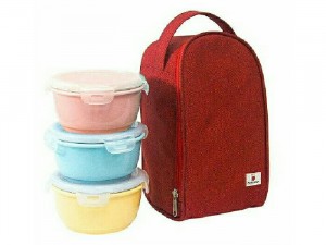 Bộ hộp cơm sứ Dong Hwa B1505-01S3 (Xanh