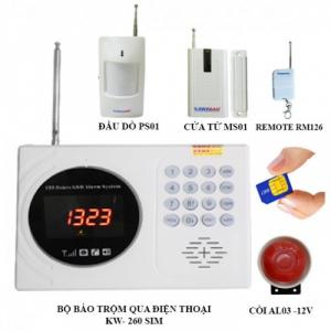 Báo trộm trung tâm kawa-260 sim