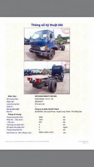 Xe hyundai hd 120s 8t,