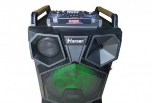 LOA KÉO Không Dây HANSEN C15T Công Suất 800W 4 Tấc , Bass Treble Đỉnh Cao, Âm cực chất + Tặng 2 Mic Không Dây - MSN181238