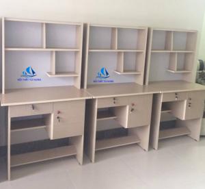 Bàn học sinh liền kệ sách gỗ mdf giá rẻ free ship hcm