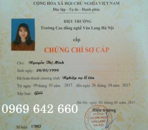 Chứng chỉ nghiệp vụ