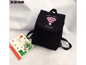 Balo nắp gắp in hình cute