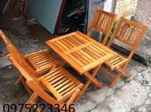 Bàn ghế gỗ, ghế gỗ chân sắt, phù hợp cho quán cafe mang đi, cafe cốc, quán ăn gia đình...