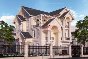 Sửng sốt với Biệt thự tân cổ điển 3 tầng đẹp