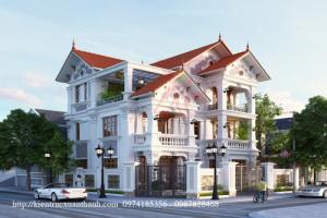 Biệt thự 3 tầng tân cổ điển đẹp xuất sắc