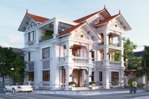 Biệt thự 3 tầng tân cổ điển đẹp xuất sắc