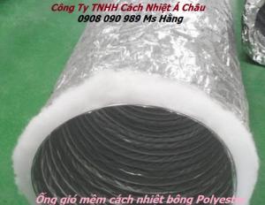 Ống gió mềm cách nhiệt bông Polyester