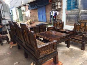 Bộ Bàn Ghế Âu Á Hộp gỗ mun