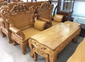 Bộ bàn ghế hoàng gia gỗ gõ đỏ