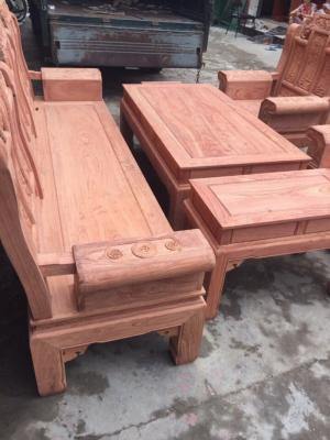 bộ bàn ghế phòng khách âu á hộp kiểu như ý voi gỗ hương đá