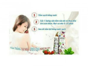 Sữa tắm trắng da tảo xoắn