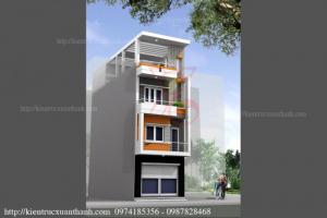 Nhà phố 4 tầng hiện đại
