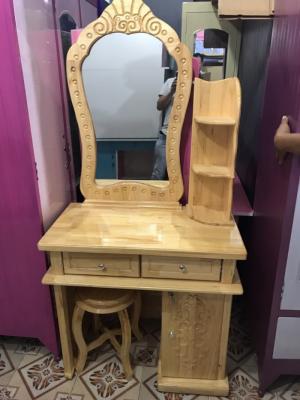 Bàn Trang Điểm Gỗ Tự Nhiên Ngang 80Cm
