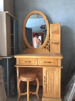 Bàn Trang Điểm Gỗ Tự Nhiên Ngang 80Cm