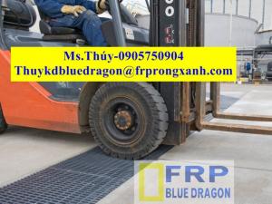 Tấm lót sàn frp grating không gỉ sét, sàn đi lại trên mái ngoài trời