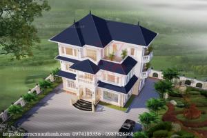 Biệt thự 3 tầng kiểu Pháp