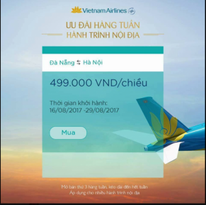 Bạn đang cần giá vé ưu đãi tuyến Đà Nẵng - Hà Nội hàng tuần?