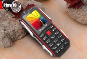 Điện Thoại MASSTEL PLAY 10 Pin 3000mAh, 2 Sim, Chống Va Đập Kiêm Pin Sạc Dự Phòng - MSN181250