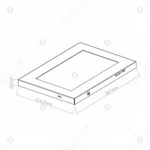 Giá đỡ treo tường dành cho máy tính bảng.