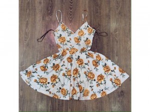 Đầm 2 Dây Hoa Xuất Xịn