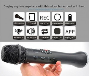 Micro Bluetooth Karaoke cao cấp thế hệ mới L-598 sử dụng chip JL Bluetooth tiên tiến
