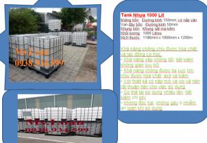 bồn nhựa chứa hóa chất 1000 lít
