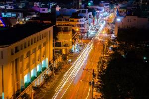 Thành phố Long Xuyên về đêm