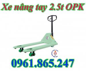 Xe nâng tay 2.5 tấn OPK Nhật Bản hàng chuẩn chất tại quận 8