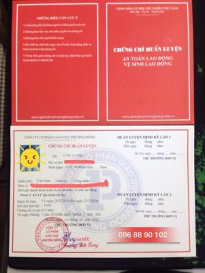 chứng chỉ an toàn lao động