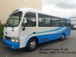 Khuyến Mãi Mua Xe Hyundai County 29 chỗ mới, vay trả góp 300 triệu, giao xe trong vòng 5 ngày