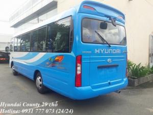 Khuyến Mãi Mua Xe Hyundai County 29 chỗ mới, vay trả góp 300 triệu, giao xe trong vòng 5 ngày