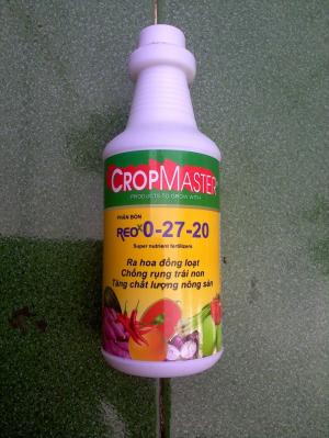 Phân bó lá REO 0-27-20 nhập khẩu từ Mỹ (Hoa Kỳ) của tập đoàn CropMaster