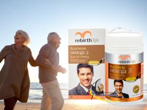 Dầu cá Fish Oil Omega 3 1000mg Rebirth 60 viên của Úc